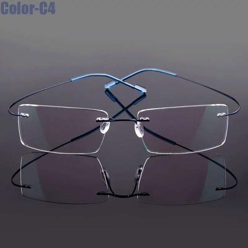 Ultralight Rimless Memory Alloy Prescription Glasses Frames 10