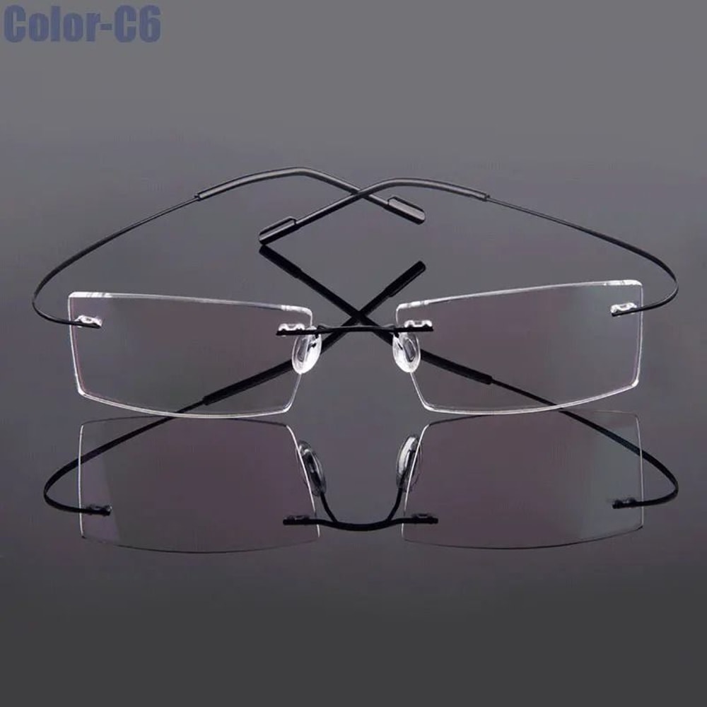 Ultralight Rimless Memory Alloy Prescription Glasses Frames 12