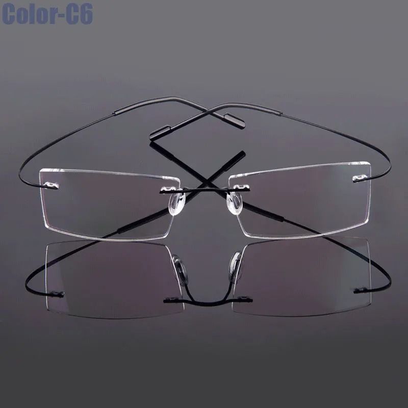 Ultralight Rimless Memory Alloy Prescription Glasses Frames 12