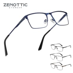 zenottic mens titanium alloy square optical glasses frames
