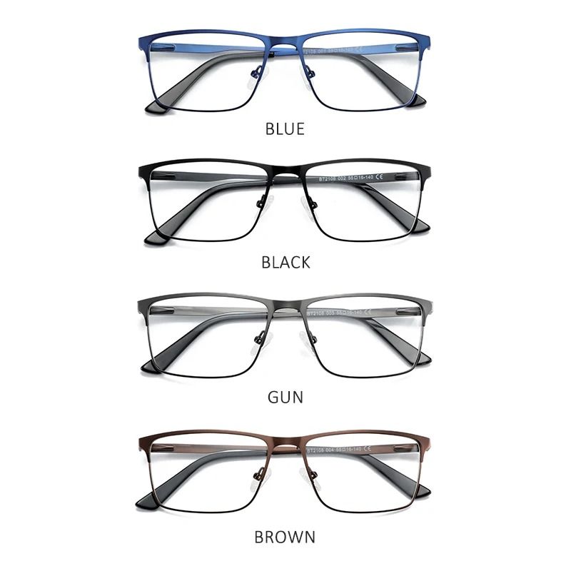 ZENOTTIC Mens Titanium Alloy Square Optical Glasses Frames 1
