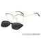 KANSEPT Womens 2In1 Magnetic Polarized Sunglasses And Cat Eye Optical Frame Set 6