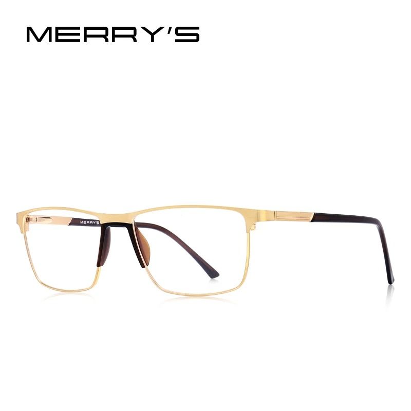 MERRYS DESIGN Mens Titanium Alloy Ultralight Square Optical Frames 9