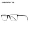 MERRYS DESIGN Mens Titanium Alloy Ultralight Square Optical Frames 7