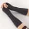 Unisex Crochet Fingerless Long Gloves And Knit Arm Warmers 0