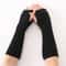 Unisex Crochet Fingerless Long Gloves And Knit Arm Warmers 2