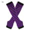 Gothic Striped Fingerless Arm Warmers Harajuku Y2K Knit Sleeves 14