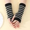 Gothic Striped Fingerless Arm Warmers Harajuku Y2K Knit Sleeves 17