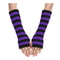 Gothic Striped Fingerless Arm Warmers Harajuku Y2K Knit Sleeves 2