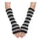 Gothic Striped Fingerless Arm Warmers Harajuku Y2K Knit Sleeves 3