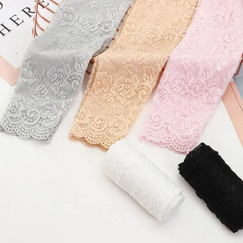 Womens Sexy Floral Lace Sunscreen Arm Sleeves Summer UV Protection 5