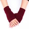 Womens Stylish TwistPattern Hand Warmers Faux Wool Fingerless Gloves 16