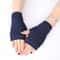 Womens Stylish TwistPattern Hand Warmers Faux Wool Fingerless Gloves 19