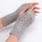 Womens Stylish TwistPattern Hand Warmers Faux Wool Fingerless Gloves 3