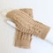 Womens Stylish TwistPattern Hand Warmers Faux Wool Fingerless Gloves 6