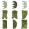 Natural Jade Scalp Comb And Facial Gua Sha Scraping Board 0