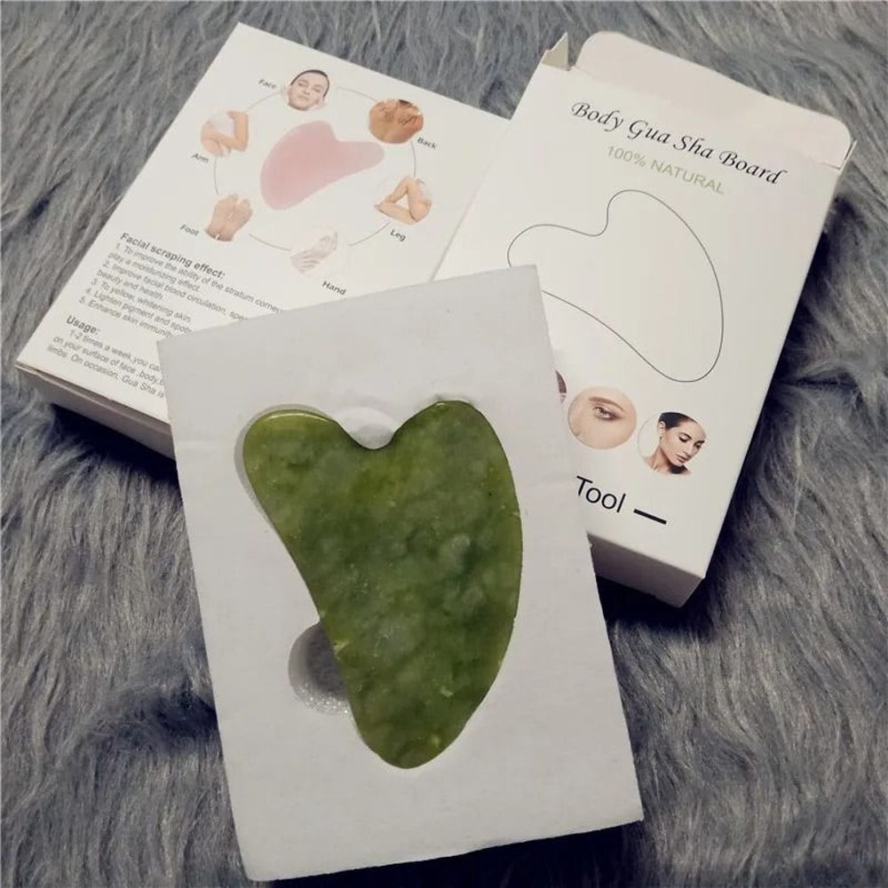 HighQuality Quartz Jade Facial Roller And Gua Sha AntiAging Set 10