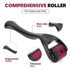 professional 540 titanium derma roller - hair & beard regrowth treatment