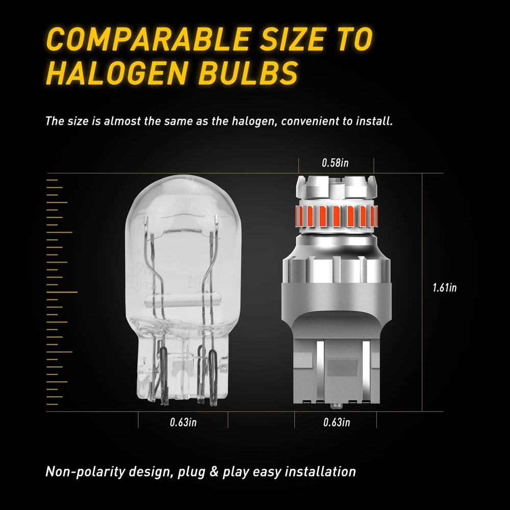 AUXITO T20 7443 LED Brake And Reverse Light System 1200LM HighIntensity Bulbs 5