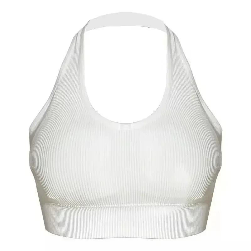 Sexy Halter Backless Camisole Soft WireFree Sport Bra Crop Top 5