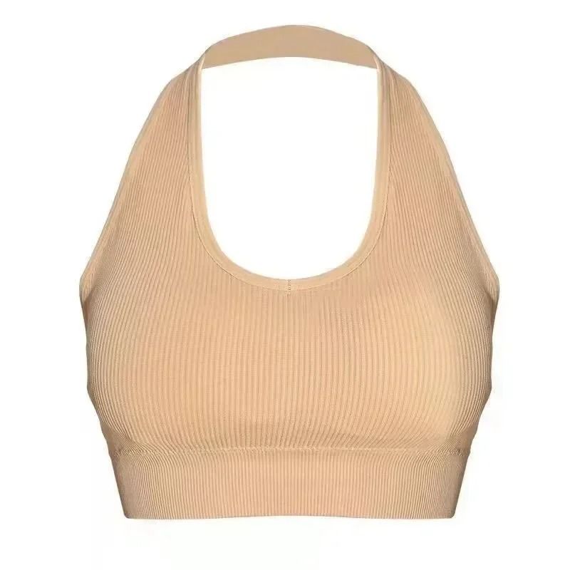 Sexy Halter Backless Camisole Soft WireFree Sport Bra Crop Top 6