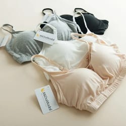 womens modal wireless sports camisole - integrated chest pad crop vest