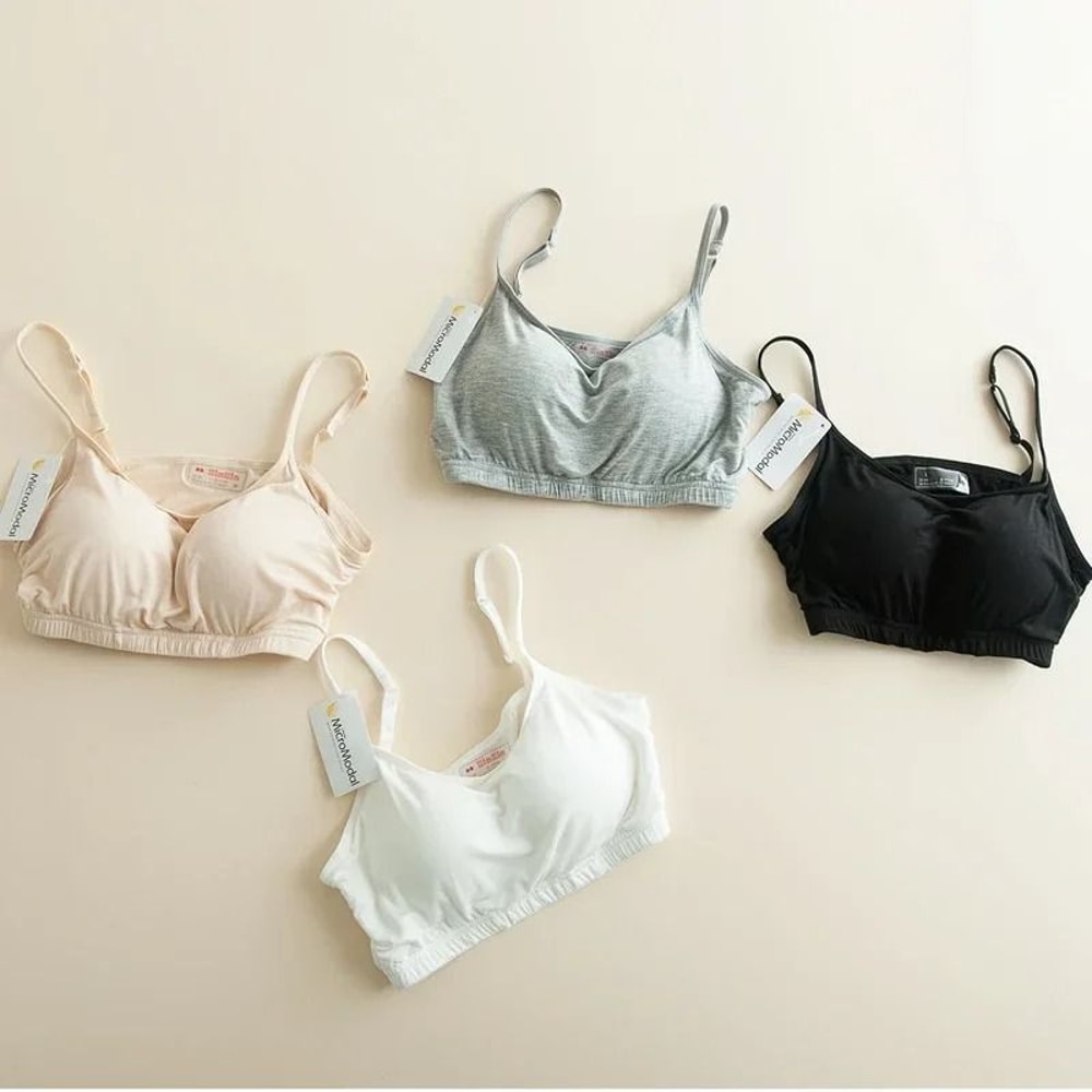 Womens Modal Wireless Sports Camisole Integrated Chest Pad Crop Vest 1