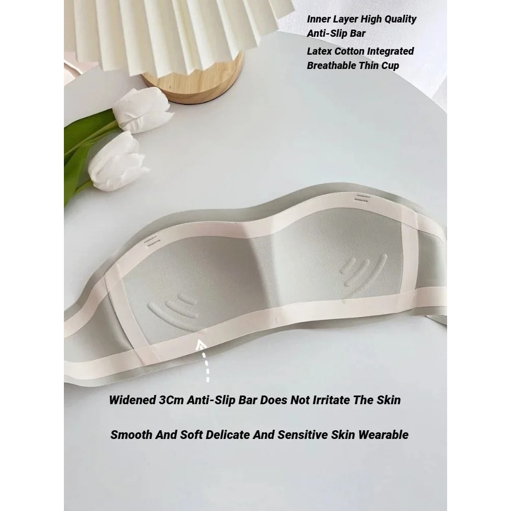 Womens Seamless Strapless Bra Invisible Cup NonWire Lingerie 3