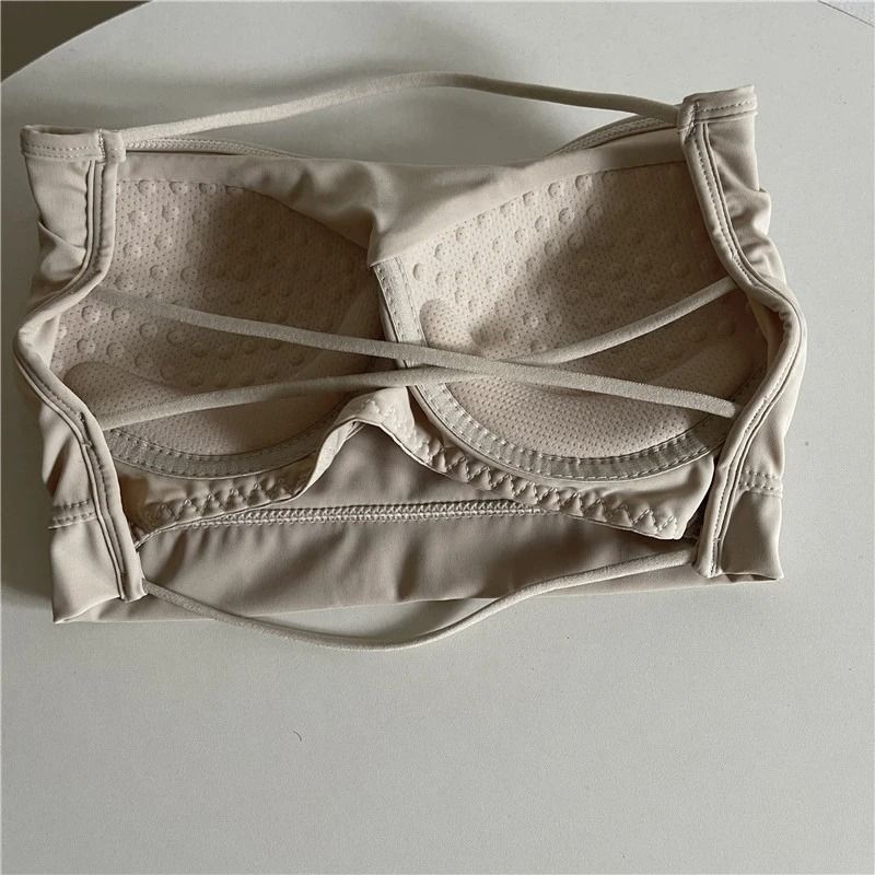 Seamless Ice Silk Tube Top Strapless PushUp Bralette Lingerie 6