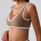 Womens Splicing Sport Bra Breathable Fitness Tank Yoga Crop Top 9