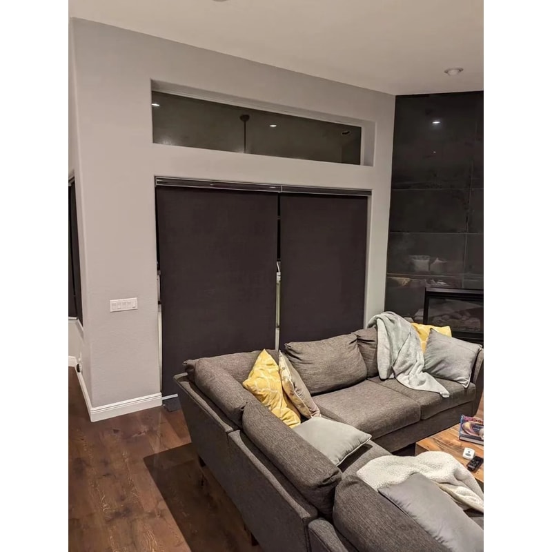 Decopedia Smart Motorized Roller Blinds Cordless Blackout Day Night System 2