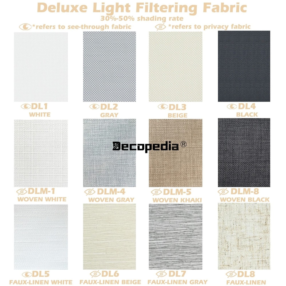 Decopedia Smart Motorized Roller Blinds Cordless Blackout Day Night System 11