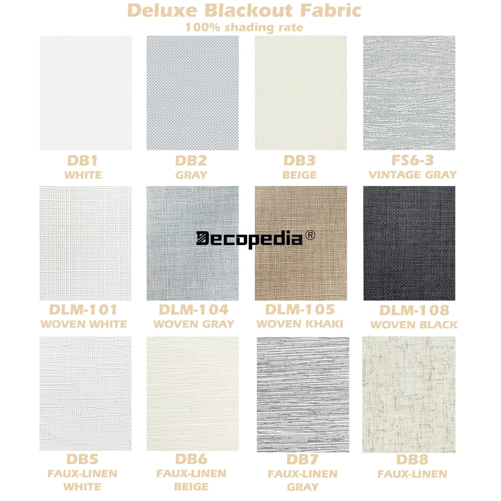Decopedia Smart Motorized Roller Blinds Cordless Blackout Day Night System 12