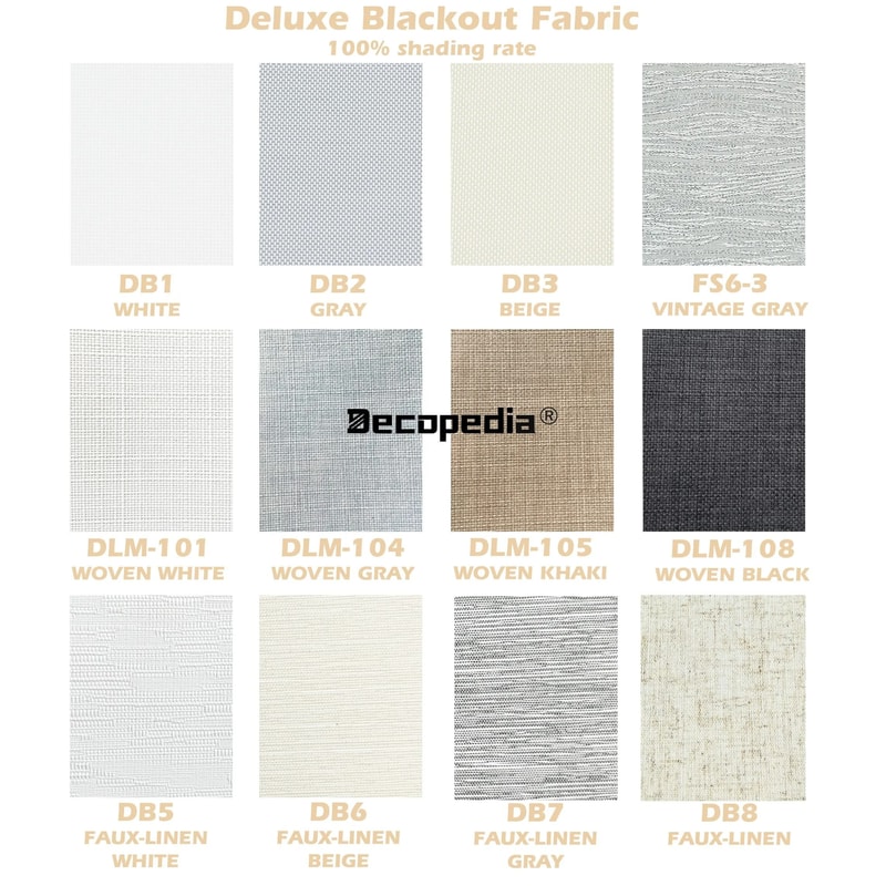 Decopedia Smart Motorized Roller Blinds Cordless Blackout Day Night System 12