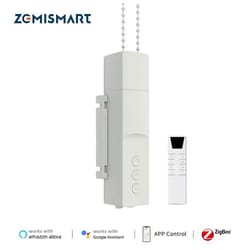 zemismart zigbee smart roller shade driver - battery powered blinds motor