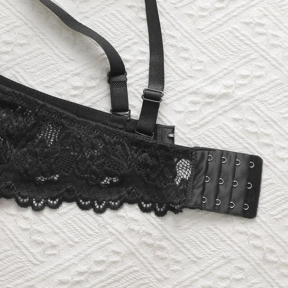 Viomisha Lady Deep Cup Lace PushUp Bra Full Back Coverage Plus Size Lingerie 4