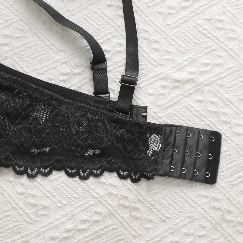 Viomisha Lady Deep Cup Lace PushUp Bra Full Back Coverage Plus Size Lingerie 4