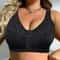 BEAUWEAR 7Hook Front Closure Minimizer Bra WireFree Unlined Comfort Bralette 6