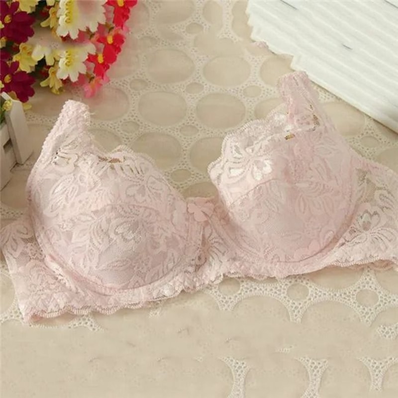 Elegant Lace FullCup PushUp Bra Summer Thin Breathable Underwire Lingerie 11
