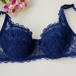 elegant lace full-cup push-up bra - summer thin breathable underwire lingerie