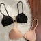 Womens French Triangle PushUp Bra FrontButton Seamless Wireless Lingerie 1
