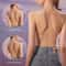 Womens French Triangle PushUp Bra FrontButton Seamless Wireless Lingerie 4