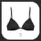 Womens French Triangle PushUp Bra FrontButton Seamless Wireless Lingerie 5