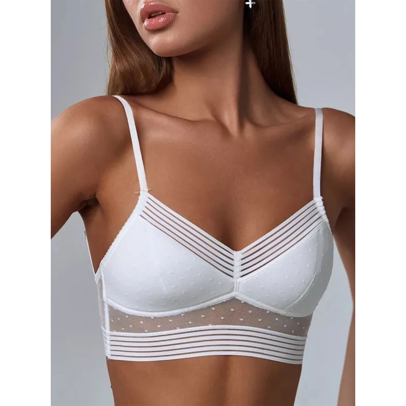 Sexy Lace UShaped Backless Bra Wireless UltraThin Invisible Lingerie 0