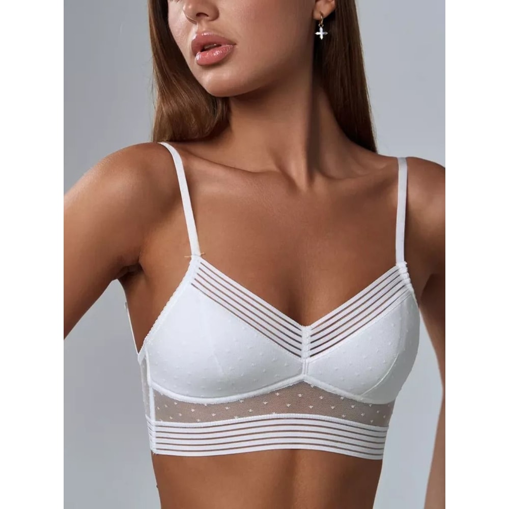 Sexy Lace UShaped Backless Bra Wireless UltraThin Invisible Lingerie 1