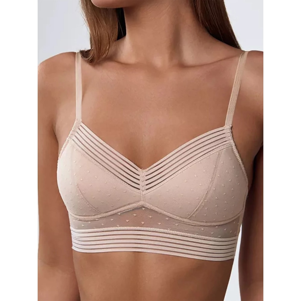 Sexy Lace UShaped Backless Bra Wireless UltraThin Invisible Lingerie 5