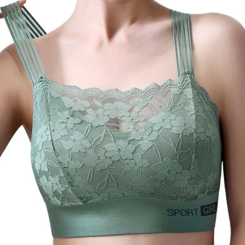 Premium Womens Lace Comfort Bralette Sexy Wireless Vest Style Tube Top 3