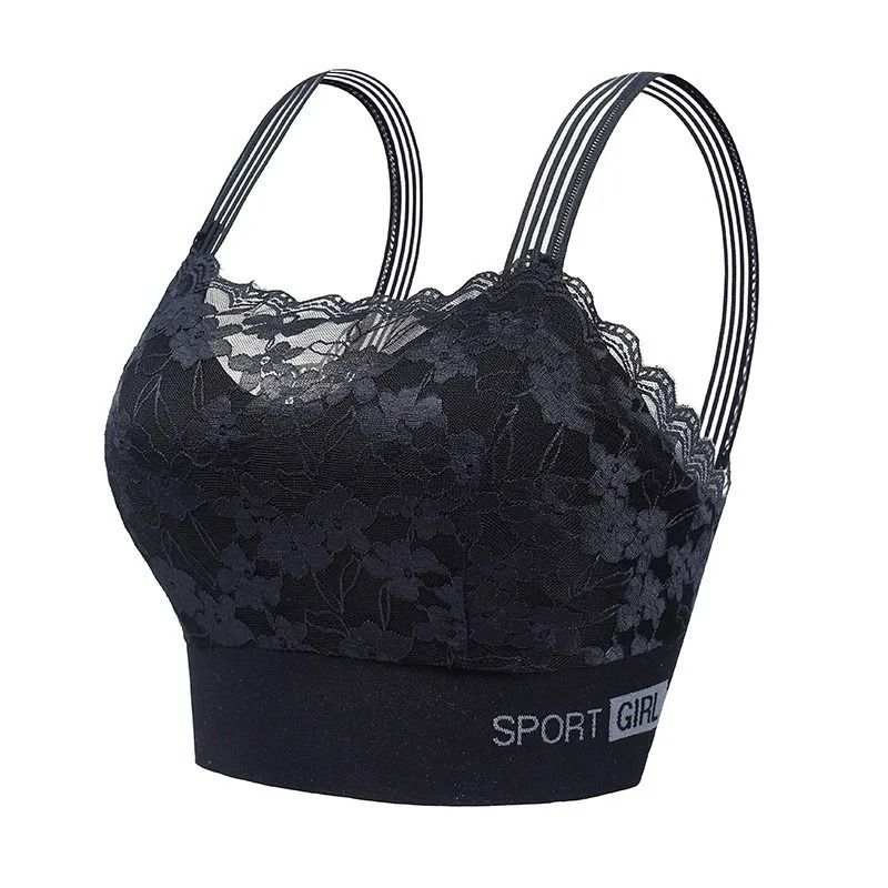 Premium Womens Lace Comfort Bralette Sexy Wireless Vest Style Tube Top 8