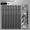 Professional MultiGrade Graphite Charcoal Sketching Pencil Set 15