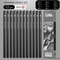 Professional MultiGrade Graphite Charcoal Sketching Pencil Set 18